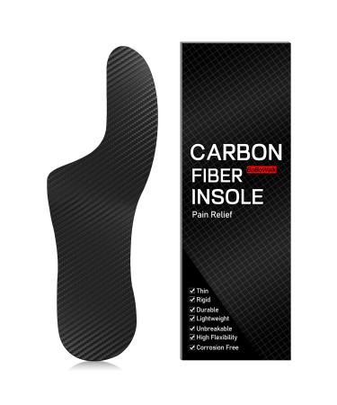 BOBOWALK Morton s Extension Carbon Fiber Insole 1 PC Rigid Shoe Insert Big Toe Plate for Morton's Toe  Turf Toe  Hallux Rigidus  Arthritis  Broken Big Toe  265 mm for Men Women 10.43/265MM W's 10.5-11/M's 9.5-10 1PC