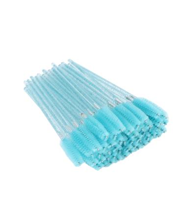 Verdant Touch Disposable Mascara Wands - Light Blue, 50 Pack