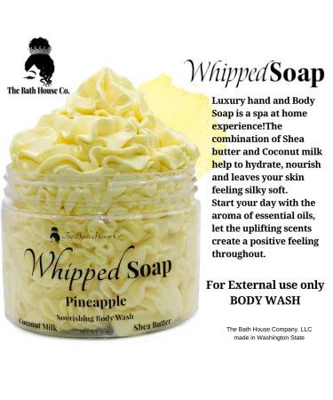Buy Whipped Soap Body Wash - Pineapple | Luxurious Foaming Cleanser for Smooth Skin - International Shipping Available - Buy Online on GoSupps.com