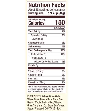 Bob's Red Mill Gluten Free 8 Grain Hot Cereal - 1.56 lb Pack - Buy Online on GoSupps.com