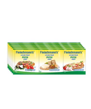 Fleischmann s Pizza Dough Yeast 6 x 24 grams (8g per sachet) Pizza Yeast Yeast for Thin Thick or Whole-Wheat Pizza Crust Makes Pizza Dough Fresh in 30 Minutes