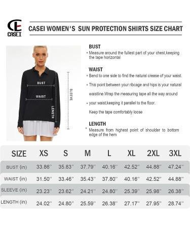 Women's Long Sleeve Polo Shirt UPF50+ Sun Protection - Black, Large - Buy Online on GoSupps.com
