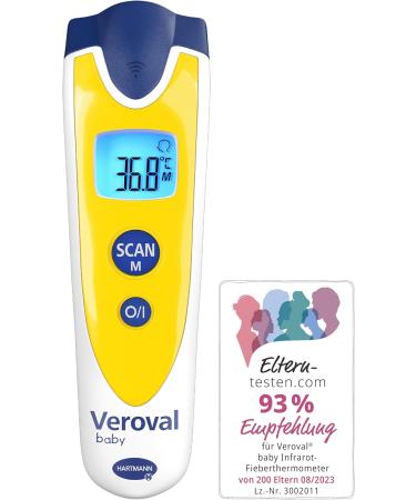 Veroval Baby Infrared Thermometer - Contactless & Noiseless Quick Measurement for Body Object & Ambient Temperature - Buy Online on GoSupps.com