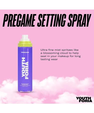 Youthforia Pregame Setting Spray: Daily Skin Moisturizing Mist for Extended Makeup Wear | Vegan & Cruelty-Free - Buy Online on GoSupps.com