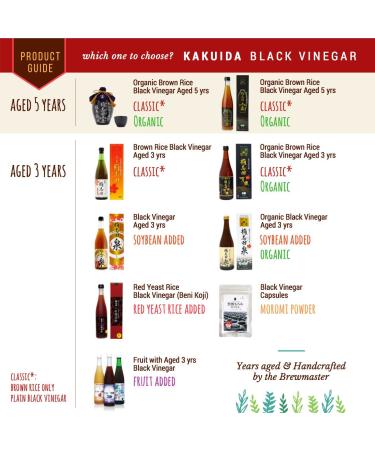 KAKUIDA Red Yeast Rice Black Vinegar (Beni Koji) 16.9 Fl Oz - 500ml - Buy Online on GoSupps.com