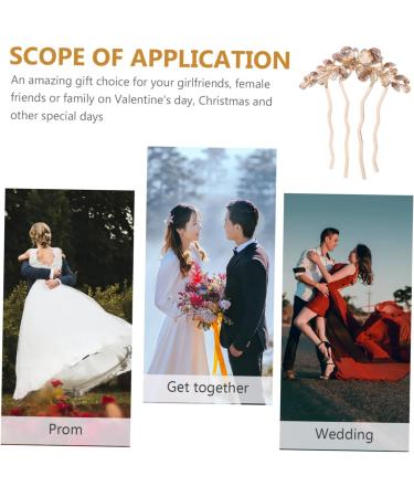 minkissy Hair Comb Hair Side Comb Rhinestone Hair Pin Bride Hair Accessories Rhinestone Hair Clips Girls Hair Accessories Hair Accessories for Women Mother Hair Piece Korean Version Metal - Buy Online on GoSupps.com