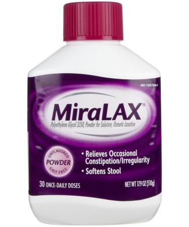 MiraLAX Laxative Powder 30 Doses 17.9 Ounce