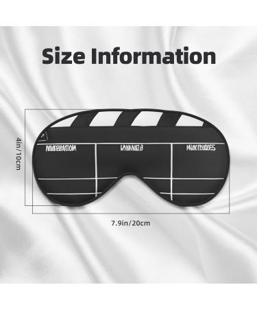 Sleep Mask Eye for Better Sleep - Reusable Soft Blackout Eye Masks for Travel & Gifts - Classic Movie Clapboard Black - Buy Online on GoSupps.com