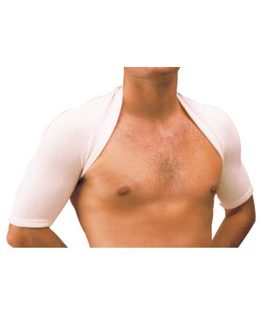 MANIFATTURA BERNINA Elan 5012 Thermo shoulder warmer made of merino wool and angora wool S White