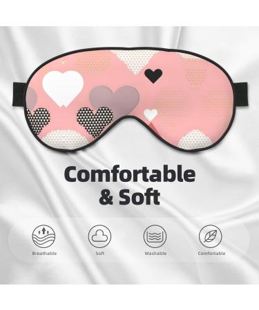 Buy Abstract Love Chart Eye Mask | Soft Elastic & Adjustable Sleeping Mask for Men & Women Comfort for Nighttime Rest - Buy Online on GoSupps.com