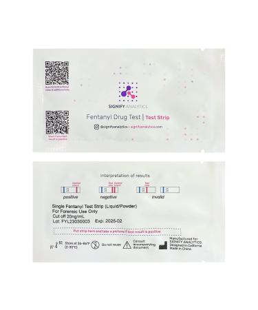 Signify Analytics Test Strip for Liquid and Powder Substances - 10 Pack (10 Test Strips) - Fast Easy and Simple to Use