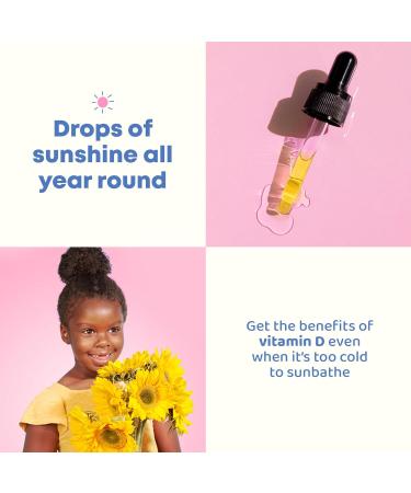 JoySpring Vitamin D3 Kids Drops with K2 Liquid Supplement for Calcium Absorption & Joint Health 360 Servings (2 fl oz) Vitamin D Kids Ages 3-18 Unflavored 2 Fl Oz (Pack of 1) - Buy Online on GoSupps.com