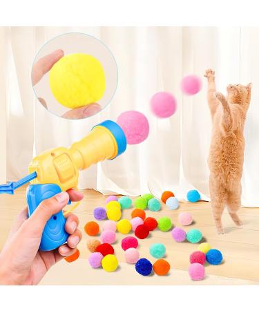Briskore Cat Toy: 100 Plush Balls & Interactive Ball Launcher - Perfect for Cat Training & Playtime - Buy Online on GoSupps.com