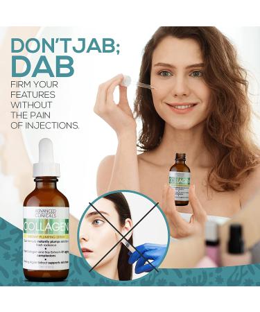 Advanced Clinicals Collagen Instant Plumping Serum 1.75 fl oz - Boost Hydration & Reduce Wrinkles - Buy Online on GoSupps.com