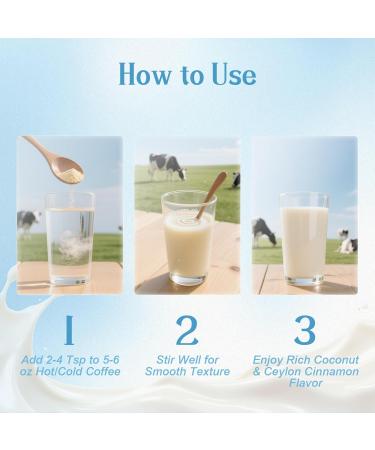 Mushroom Coconut Creamer with Bovine Colostrum Powder Coffee Creamer Powder | 6 Adaptogenic Mushrooms and Ceylon Cinnamon | Supports Immunity & Gut Health | Gluten-Free Non-Gmo 6.35 Oz - Buy Online on GoSupps.com