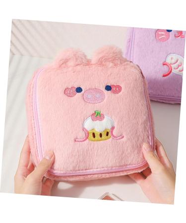 Healifty 5pcs Plush Storage Bag Set - Women's Travel Toiletry Makeup Bag - Napkin & Tampon Holder - Small Item Container - Buy Online on GoSupps.com