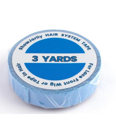 ShowJarlly Blue Tape Roll - Double Sided Adhesive Lace Front Support Tape - 1.0 CM *3 Yards - Buy Online on GoSupps.com