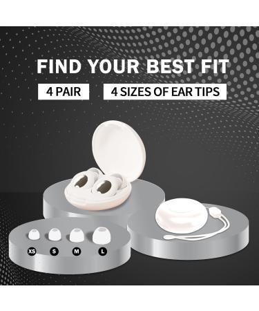 Buy Noise Cancelling Ear Plugs for Sleeping - 27dB Reusable Silicone Earplugs for Travel Concerts & Study - 8 Eartips Included - Buy Online on GoSupps.com