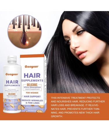 Hair Growth Oil - Hair Supplements For Women with Vitamin B6 Pumpkin Seed Oil For Skincare - Boost Hair Growth For Eyelashes Eyebrows & Dry Damaged Hair Moisturizer Face Hair - Buy Online on GoSupps.com