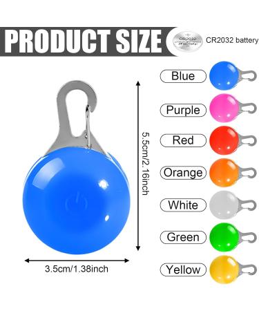 7-Piece LED Dog Light Pendants - Flashing Safety Collars for Dogs & Cats | Multi-Mode Luminous Pet Bands & Keychains for Kids & Joggers - Buy Online on GoSupps.com