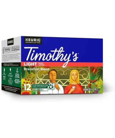 Timothy's Breakfast Blend and Rainforest Espresso Single Serve Keurig Certified K-Cup pods for Keurig brewers - Buy Online on GoSupps.com