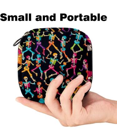 MUOOUM Neon Hearts Storage Bag for Women's Bandages & Menstrual Cups - Portable Cash Bag for Teenagers - Buy Online on GoSupps.com