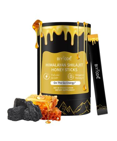 Pure Shilajit |Shilajit Honey Sticks |85+ Trace Minerals Boost Energy |Enhance Immunity |shilajit for Men |30 Sticks