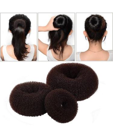3-Piece Black Magic Shaper Donut Hair Bun Maker Set for Women - Small, Medium, Large Styler Kit for Chignon Hair Accessories - Buy Online on GoSupps.com