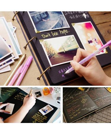 ADVcer Photo Album or DIY Scrapbook (10x10 inch 50 Pages Double Sided)  Vintage Leather Cover Three-Ring Binder Picture Booth Albums with 9 Colors 408pcs Self Adhesive Photos Corners for Memory Keep 01 Photo Album A1 (L... - Buy Online on GoSupps.com