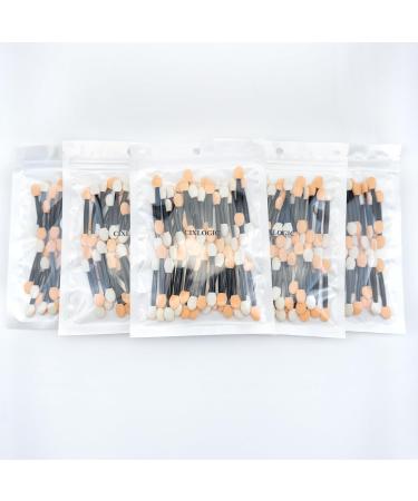 CIXLOGIC 50pcs Disposable Dual Sided Eyeshadow Brushes Eye Shadow Applicator Sticks Soft and Comfortable Sponge Tipped Eye Make up Applicators - Buy Online on GoSupps.com