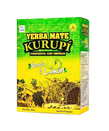 Kurupi Yerba Mate Mint and Lemon 500g