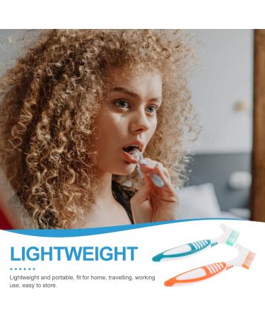 Healvian Travel Toothbrush Set | Compact Toothpaste & Prosthesis Cleaning Brush with Case - Perfect for On-the-Go Dental Care - Buy Online on GoSupps.com