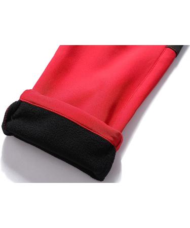 Dafengea Kids Snow Ski Pants - Waterproof & Windproof Outdoor Fleece Warm Snowboard Pants for Boys Girls (Red, 7Y) - Buy Online on GoSupps.com