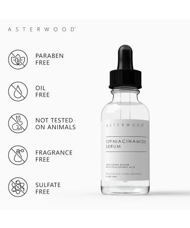 Buy Niacinamide Serum for Face - Anti-Aging Pore Minimizing & Hydrating - 10% Vitamin B3 with Hyaluronic Acid - 29 ml | International Shipping - Buy Online on GoSupps.com
