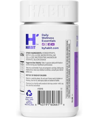 Habit Libido Supplement 2 Pack (120 Capsules) - New Look Natural Aphrodisiac Blend with Maca Ashwagandha L-Arginine Supports Energy and Performance Vegan Non-GMO Dual Pack - Buy Online on GoSupps.com