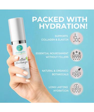 Organic Skin Perfection Essential Moisturizer - Hydrate Minimize Fine Lines & Renew Elasticity | Clean Beauty 1 Oz - International Shipping Available - Buy Online on GoSupps.com