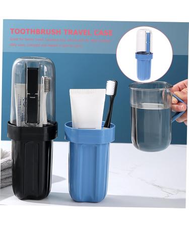 Garvalon Train Travel Bathroom Set | Portable Toothbrush Case & Toiletries Holder for International Travel - Buy Online on GoSupps.com