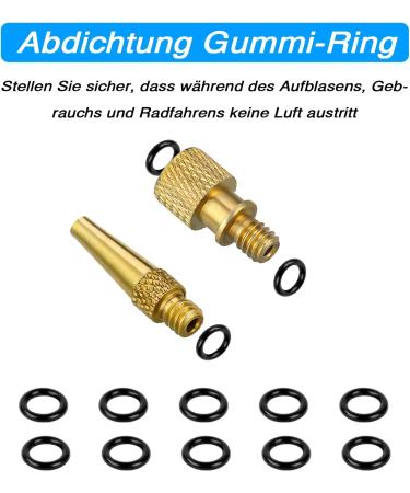 26-Piece Bicycle Valve Adapter Set - Autoventile & French Valve with Sealing Rings for All Bicycle Pumps - Auidy_6TXD - Buy Online on GoSupps.com