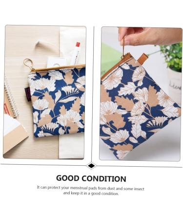 Heallily Sanitary Pads Storage Bag - 2PC Portable Menstruation Pad Holder & Travel Makeup Bag for Outdoors - Buy Online on GoSupps.com