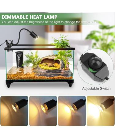 IOOTSEA Matt Black Terrarium Heat Lamp for Turtles & Reptiles - UVA/UVB Heating Ideal for Aquatic Animals & Accessories - Buy Online on GoSupps.com