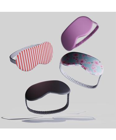 SMUG Satin Sleep Mask | Deep Dream Sleep Mask for Women & Men | Nourishing Eye Mask to Reduce Dark Circles | Block Out Light for Better Sleep | Candy Cane - Buy Online on GoSupps.com