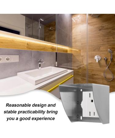 Stainless Steel Splitter Rain Protection - Waterproof Child Locking Socket Cover for Outdoor & Bathroom Use (9x8.7cm) - Buy Online on GoSupps.com