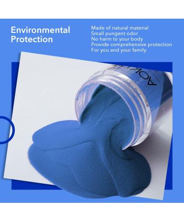 Aokitec 28g Dip Powder Classic Blue Fashion Color Nail Dipping Powder French Powder Pro Collection System Nail Art Starter Manicure Salon DIY at Home Odor-Free&Long-Lasting No Needed Nail Lamp - Buy Online on GoSupps.com
