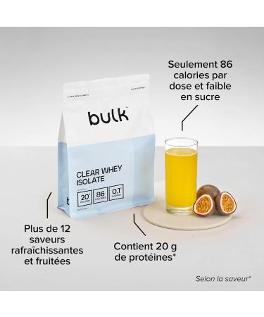 Bulk Clear Whey Isolate | Cloudy Lemonade | 2kg | 20g de prot ines absorption rapide | Faible teneur en sucre | Shake prot in l ger et fruit  - Buy Online on GoSupps.com