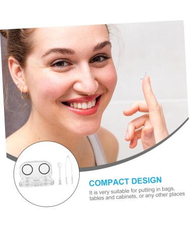 SESESFoufu Portable 8-Section Glasses Case & Contact Lens Container - Eye Care Storage Box for Travel & Daily Use - Buy Online on GoSupps.com