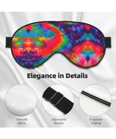 SSIMOO Colorful Tie Dye Eye Mask - Double-Sided Soft & Light Blocking for Quality Sleep - International Shipping - Buy Online on GoSupps.com