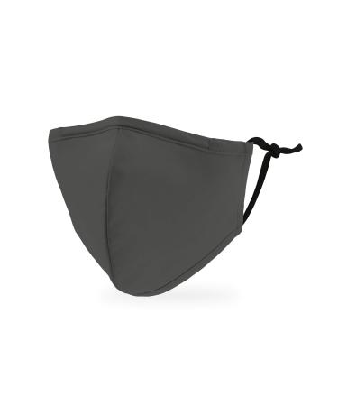 Weddingstar children washable mouth protection masks made of fabric.Reusable and adjustable with dust filter bag 1 piece (1 -pack) gray