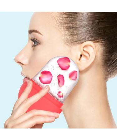 Face Ice Roller Small Ice Cube Roller - Ice Roller for Face and Eye Facial Beauty Ice Roller Skin Care Tools Ice Facial Cube Silicone Ice Mold Red - Buy Online on GoSupps.com