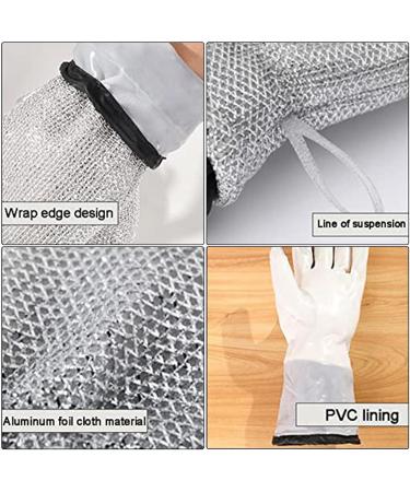 Dishwashing Gloves | Wire Gloves for Cleaning The Home Dishwashing Cleaning Gloves Skin-Friendly Reusable Kitchen Gloves for Washing Dishes Wiping Pots Purble - Buy Online on GoSupps.com