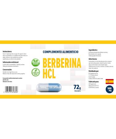 Hepatica Berberine HCL 500mg 120 Vegan Capsules - Buy Online on GoSupps.com
